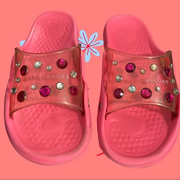 Marc Jacobs Pink Diamond Slides Size 9 - Picture 7 of 7
